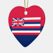 Dekor des Flaggendesigns des Hawaii-Staates Keramikornament (Links)