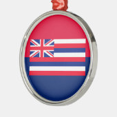 Dekor des Flaggendesigns des Hawaii-Staates Ornament Aus Metall (Links)