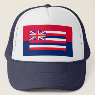 Dekor des Flaggendesigns des Hawaii-Staates Truckerkappe