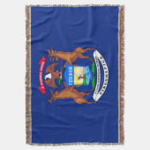Dekor des Flaggendesigns des Michigan-Staates Decke (Vorderseite Vertikal)
