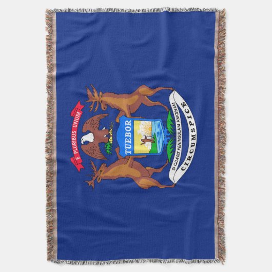 Dekor des Flaggendesigns des Michigan-Staates Decke (Vorderseite Vertikal)