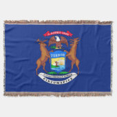 Dekor des Flaggendesigns des Michigan-Staates Decke (Vorderseite)