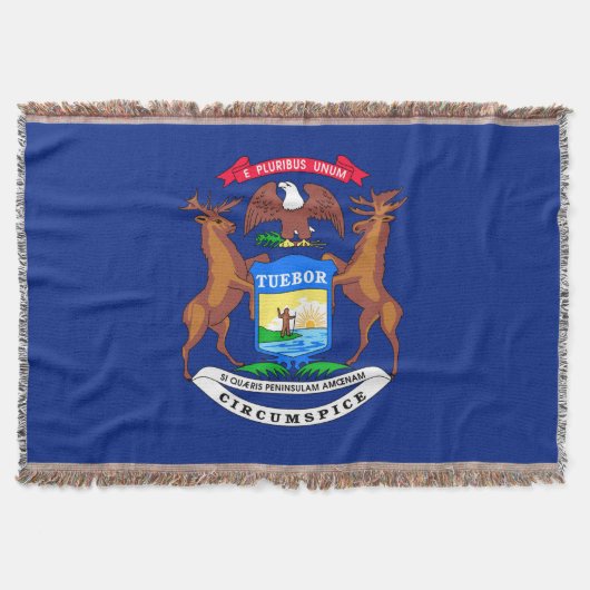 Dekor des Flaggendesigns des Michigan-Staates Decke (Vorderseite)
