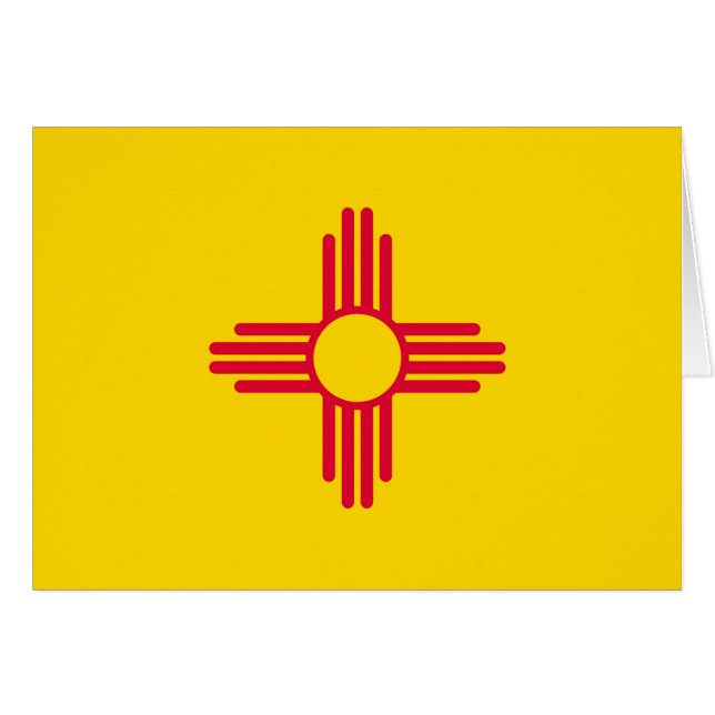Dekor des Flaggendesigns des Staates New Mexiko (Vorderseite (Horizontal))
