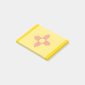 Dekor des Flaggendesigns des Staates New Mexiko Post-it Klebezettel (angewinkelt)