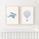 Dekor des Kinderzimmer für den blauen Verkehr Bilderwand Sets<br><div class="desc">Fügen Sie Ihrem kleinen Platz eine Touch mit diesem Set von zwei Transportdrucken hinzu.</div>