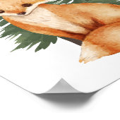 Dekor des Kinderzimmers "Sweet Forest Fox" Poster (Ecke)