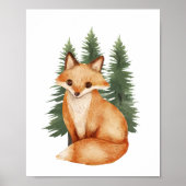 Dekor des Kinderzimmers "Sweet Forest Fox" Poster (Vorne)
