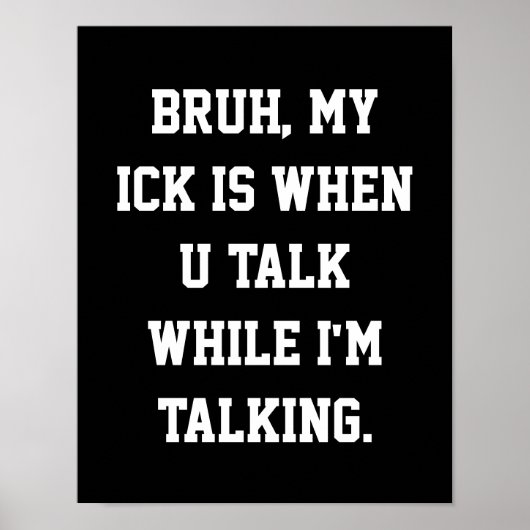 Dekor des Mittelschulstudios Slang Poster (Vorne)