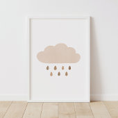 Dekor des neutralen Cloud Boho Boy-Kinderzimmers Poster