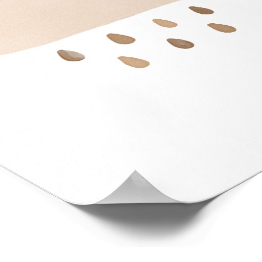 Dekor des neutralen Cloud Boho Boy-Kinderzimmers Poster (Ecke)