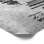 Dekor des Poolraums Print 10 Pool Table Patent Art Poster (Ecke)