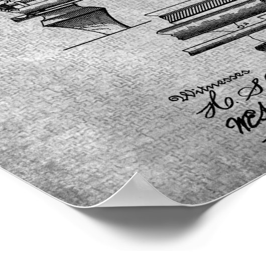 Dekor des Poolraums Print 10 Pool Table Patent Art Poster (Ecke)