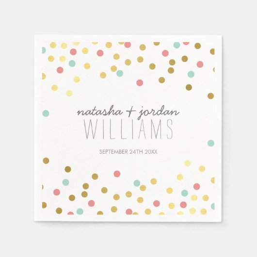 DEKOR-FKK-niedliche Goldminzkoralle Serviette (Vorderseite)