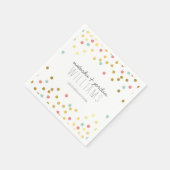 DEKOR-FKK-niedliche Goldminzkoralle Serviette (Ecke)