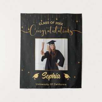 Dekor für benutzerdefinierte Graduationspartei 202 Wandteppich