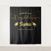 Dekor für benutzerdefinierte Graduationspartei 202 Wandteppich (Vorderseite)