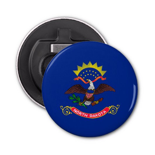 Dekor für das Design der Flagge des Staates North Flaschenöffner (Vorderseite)