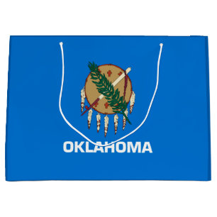 Dekor für das Design der Staatsflagge Oklahoma Große Geschenktüte
