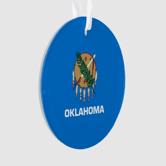 Dekor für das Design der Staatsflagge Oklahoma Ornament (Vorderseite)