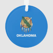 Dekor für das Design der Staatsflagge Oklahoma Ornament (Rückseite)