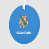 Dekor für das Design der Staatsflagge Oklahoma Ornament (Vorderseite)