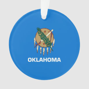 Dekor für das Design der Staatsflagge Oklahoma Ornament