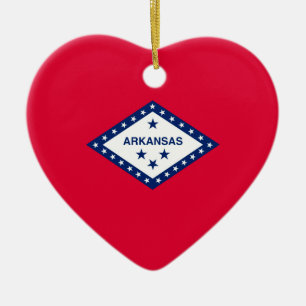 Dekor für das Design der Staatsflagge von Arkansas Keramikornament