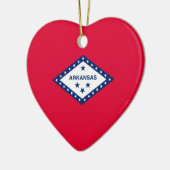 Dekor für das Design der Staatsflagge von Arkansas Keramikornament (Links)