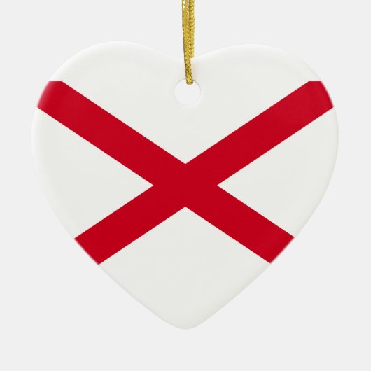 Dekor für das Design von Flaggen des Alabama-Zusta Keramik Ornament (Vorne)