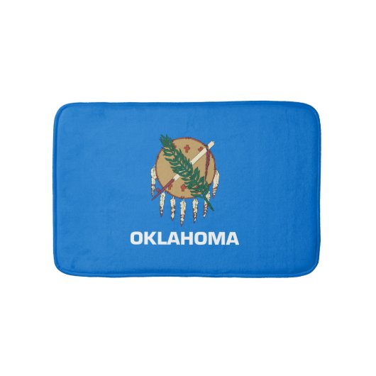 Dekor für das Flaggendesign des Staates Oklahoma Badematte (Vorderseite)
