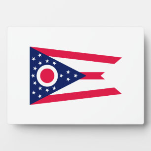 Dekor für die Flaggen des Ohio-Zustands Fotoplatte
