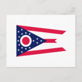 Dekor für die Flaggen des Ohio-Zustands Postkarte (Vorderseite)