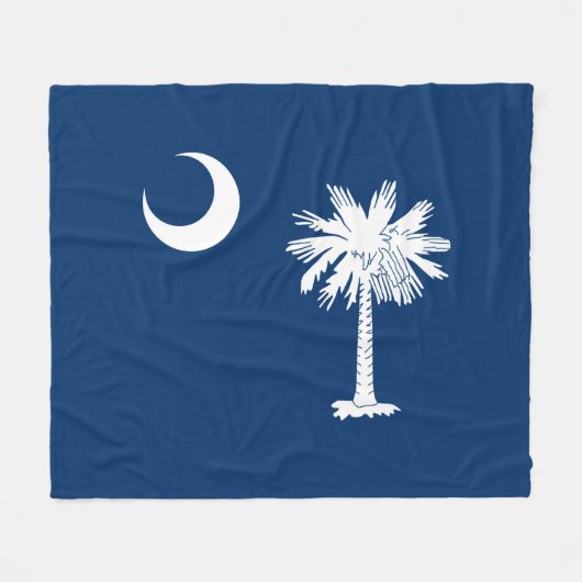 Dekor für die Flaggen des South Carolina-Staates Fleecedecke (Vorderseite (Horizontal))