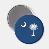 Dekor für die Flaggen des South Carolina-Staates Magnet (Vorderseite/Rückseite)