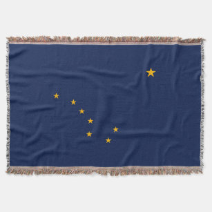Dekor für die Flaggen des Staates Alaska Decke