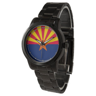 Dekor für die Flaggen des Staates Arizona Armbanduhr