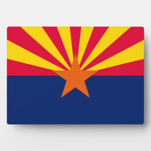 Dekor für die Flaggen des Staates Arizona Fotoplatte