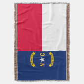 Dekor für die Flaggen des Staates North Carolina Decke (Vorderseite Vertikal)