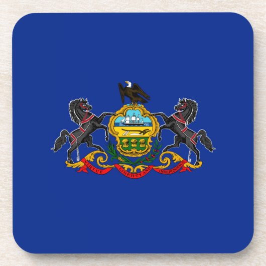 Dekor für die Flaggen des Staates Pennsylvania Untersetzer (Vorderseite)