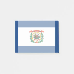 Dekor für die Staatsflagge West Virginia Post-it Klebezettel