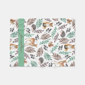 Dekor für Süße Tier Kid's Zimmer Fleece Blanket (Vorderseite (Horizontal))