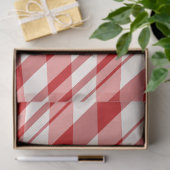 Dekor im Rot-Weiß-Peppermint-Design Seidenpapier (Geschenk)
