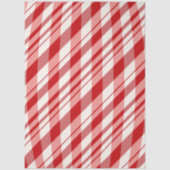 Dekor im Rot-Weiß-Peppermint-Design Seidenpapier (Vorderseite)