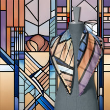 Dekor in Beige und Blau