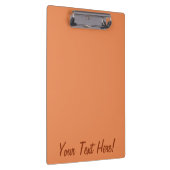 Dekor in Korallenrosa - fertig für individuelle Ge Klemmbrett (Rechts)