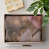 Dekor mit rosa Magnolienblüten Seidenpapier (Geschenk)