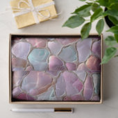 Dekor mit rosa Meeresglas-Muster Seidenpapier (Geschenk)