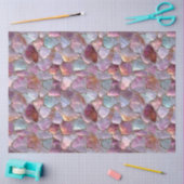 Dekor mit rosa Meeresglas-Muster Seidenpapier (Basteln)