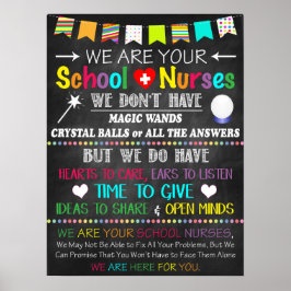 Dekor-Poster für Schulkrankenpfleger Poster